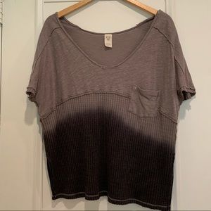 Free People oversized ombré t-shirt size small